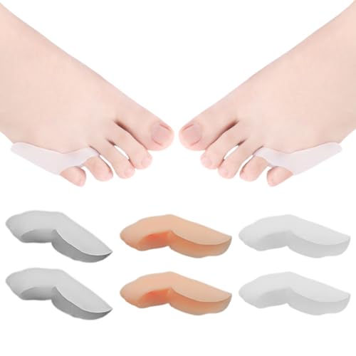 3 Paio Separatore Dita Piede, Separatori Mignolo Piede, Separatori Dita Dei Piedi, Distanziatori Dita Piedi Silicone, Proteggi Dita Piede Sovrapposte, per la Sovrapposizione di Dita