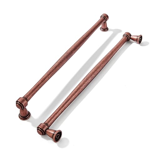 khtumeware 6 Pack 12 Inch(305mm) Antique Copper Cabinet pulls Kitchen Cabinet Handles Kitchen Cabinet Hardware for Cupboard Drawer Handles Dresser Pulls