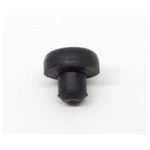 Pkg of 8 - Black SBR Rubber PUSH-IN BUMPER - Bumper Diameter - 1/2", Bumper Height - 7/32", Fits Panel Hole Diam 1/4"