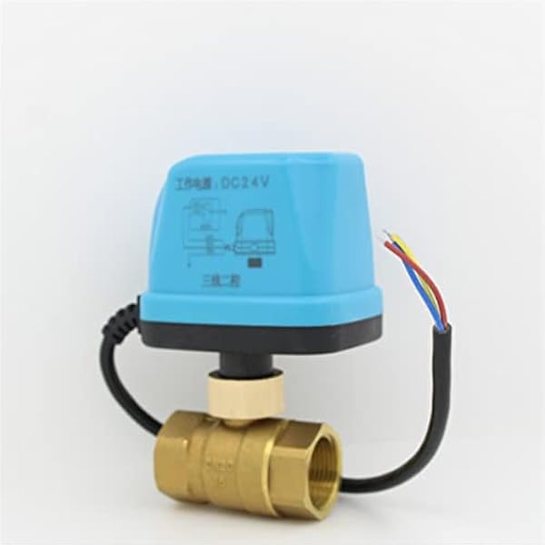 AC220V DC12V AC24V DC24V elektrisk kulventil motoriserad kulventil kulventil med elektriskt ställdon DN15 DN20 DN25 DN32 DN40 1 st (storlek: AC24V, färg: DN32)
