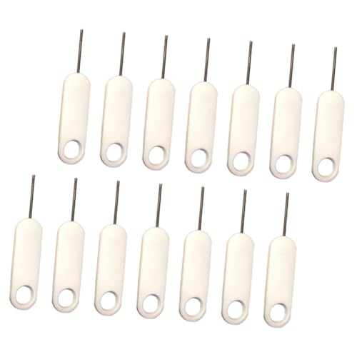 iplusmile 20 pièces Lot de Aiguilles Extraction Carte Sim Métal Résistantes Compatible Outils Retrait Sim Tray