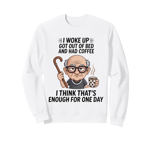 Old Man I Woke Up Got Out Of Bed And Had Coffee �f�U�C�� �g���[�i�[