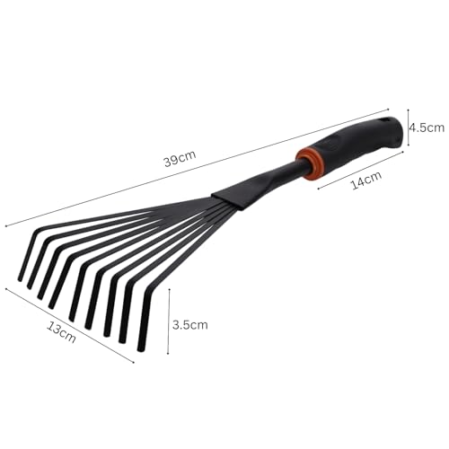 Gardening Hand Rake for Leaves, Weeds and Soil - Image 8
