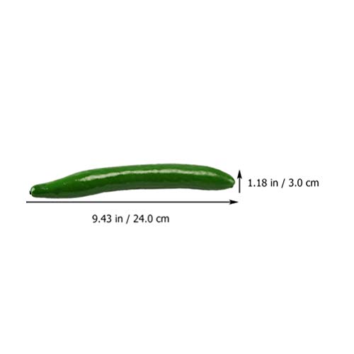 Toyandona 10Pcs Artificial Vegetable Decoration Realistic Cucumber Fruits For Home Kitchen Restaurant Office Photography #TOP4