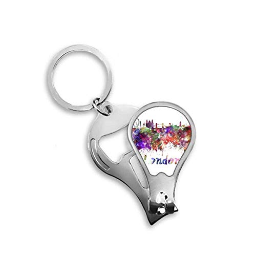 Coupe-ongles pieds Londres aquarelle accessoire pédicure de voyage