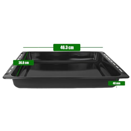 Plaque profonde pour four Teka 46 cm Electrotodo lèchefrite noire - 3