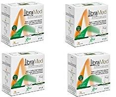 Aboca - Fitomagra Libramed 4 paquetes de 40 sobres granulares control del pico glucémico postprandial, ralentiza y reduce la absorción de hidratos y grasas