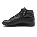 Reebok Women's Freestyle Hi High Top Sneakers for Women, Black or White Basketball and Tennis Shoes Womens Size 5-12, Black, 6
