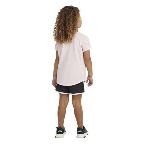 Image of adidas girls Graphic Tee & Gym Shorts T-shirt Set