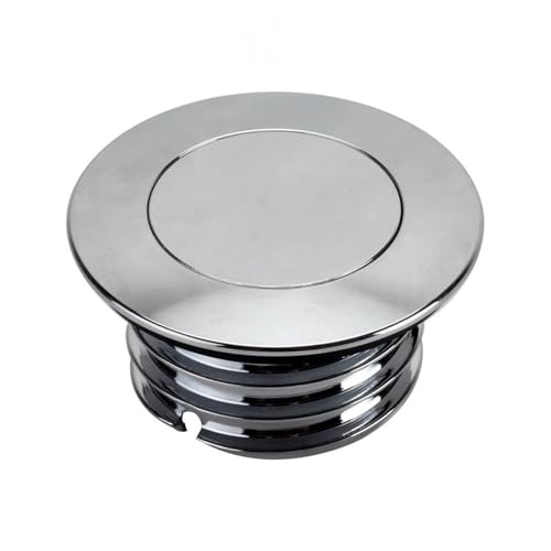 Tapa de combustible de montaje empotrado negra para tanque de moto FXST FXBRS