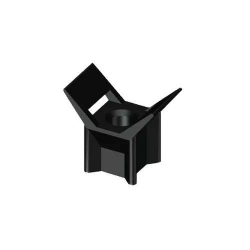 Unex 1252 U63X Base Roscable, Negro Color, Paquete de 100 Unidades