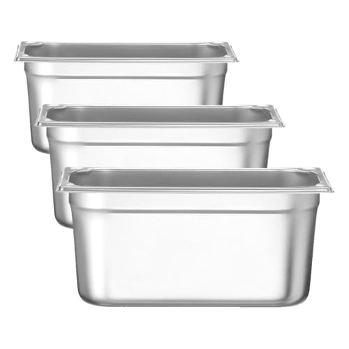 Bac GN 1/3 en acier inoxydable de 5,7L robuste pour cuisine exigeante