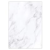 Marmor-Papier Set I beidseitig I 50 Blatt in DIN A4 I Briefpapier Motiv-Papier für Urkunden Einladung Geburtstag Speisekarten I dv_400