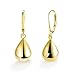 Teardrop Leverback Dangle Earrings for Women 14K Gold Tear Drop Waterdrop Dangle Earrings for Women Trendy Hypoallergenic Teardrop Leverback Earring