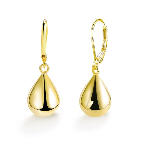 Reviews de Aretes de Gota , tabla con los diez mejores. 41 Aretes mujer, aretes de oro 14k para mujer/aretes de plata, aretes de gota, aretes dorados, aretes de oro para mujer, hipoalergénicos