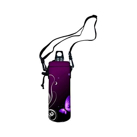 ToLuLu Tragetasche für Wasserflasche, isolierte Neopren-Wasserflaschenhalter, 1000 ml, verstellbarer Schultergurt Cover