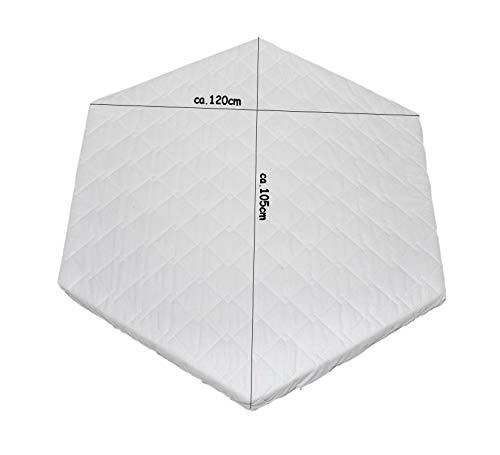 Lauf Grid matras box insert matras wit gewatteerd voor 6-hoek box box NIEUW - Afbeelding 3
