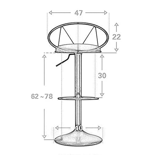 Tabourets de bar réglables lot de 2 confortables faciles à nettoyer pour table de cuisine - 3