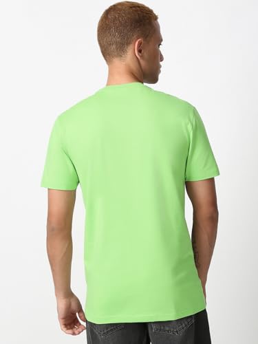 Image of Bewakoof Men's 100% Cotton Solid Regular Fit Half Sleeve Round Neck T-Shirt | Tshirt for Men Cotton| Casual Wear | Street Wear