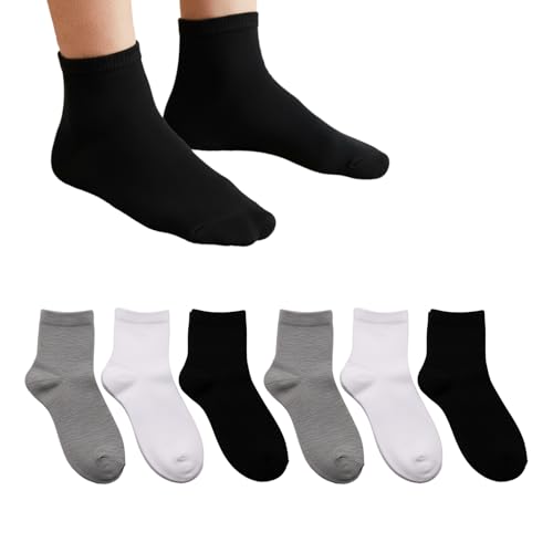 Men's Low Cut Ankle Socks, Thin Breathable No Slip Cushioned Home Office Everyday Wear Socks, Size 5-10 5-10 6pairs | Blue*1, Black*1, Gray*1, Lt Gray*1, White*1, Tan*1 6