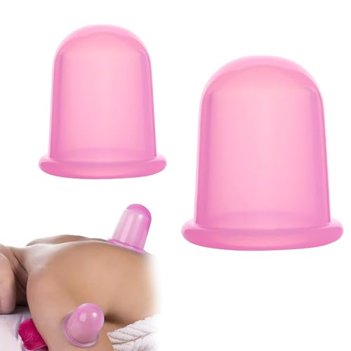 2 Ventouses Massage en Silicone,Ventouse Anti Cellulite Minceur,Ventouses en Silicone,Ventouse Cellulite,Ventouse Silicone Cicatrice,Soin beauté en Massage,pour la...