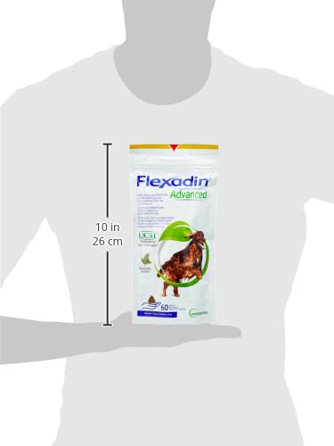 FLEXADIN Advanced® Hund | Für die Gelenkgesundheit | Undenaturiertes Kollagen Typ II & Boswellia – 60 Gelenkleckerli