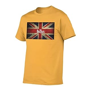 FSIGOM The Beatles T-shirt à manches courtes en coton pour homme, coupe régulière, imprimé graphique, cool et amusant… - Les Beatles, Paul McCartney, John Lennon, RIngo Starr, George Harrison FSIGOM The Beatles T-shirt à manches courtes en coton pour homme, coupe régulière, imprimé graphique, cool et amusant… – Image 2