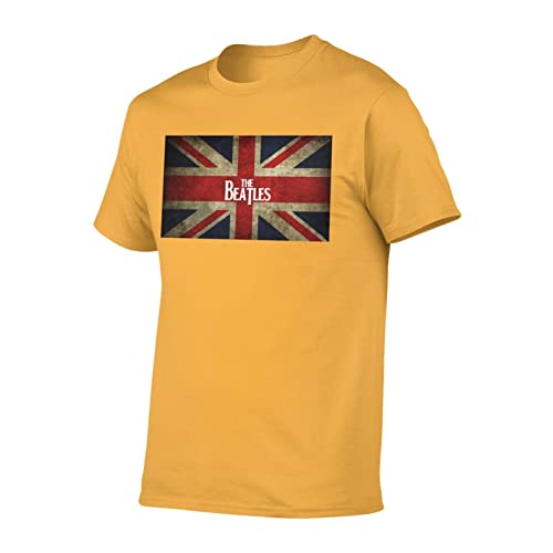 FSIGOM The Beatles T-shirt à manches courtes en coton pour homme, coupe régulière, imprimé graphique, cool et amusant… - Les Beatles, Paul McCartney, John Lennon, RIngo Starr, George Harrison FSIGOM The Beatles T-shirt à manches courtes en coton pour homme, coupe régulière, imprimé graphique, cool et amusant… – Image 3