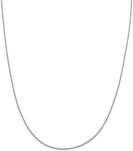 0.8mm Italian Curb Chain Necklace 