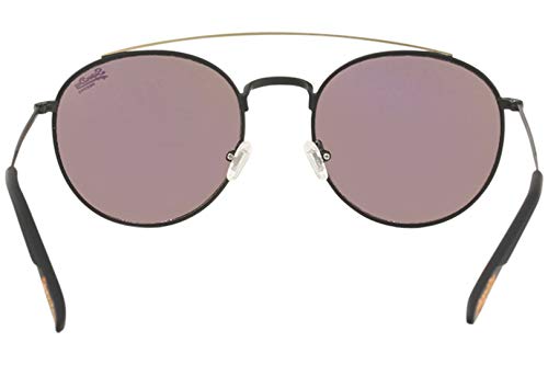 Superdry SDS Indiana 004 Black/Gold Fashion Round Sunglasses 53mm4