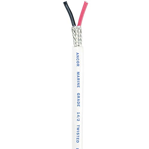 Ancor 141410 Marine Grade Electrical Twisted Paris Tinned Boat Wiring with Shield (14-Gauge, 100-Feet) by Ancor - Used condition - US$126.37