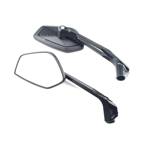Espejos retrovisores de aluminio mecanizado negro para series F700GS y S1000R