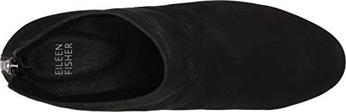 Eileen Fisher Suri Black Nubuck 7 B (M) #TOP1