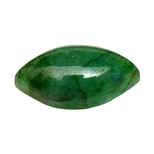 Émeraude naturelle marquise 17mm pour création de bague et pendentif artisanal
