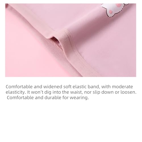 4PCS Kids Girls Panties Soft Cotton Boxer Briefs Cute Pattern Little/Big Girl Shorts Briefs3