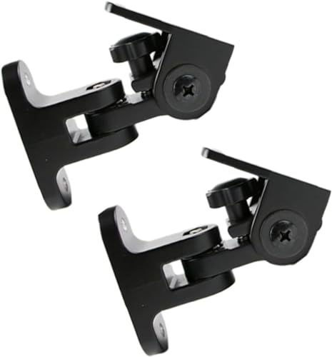 KryZaro サラウンドスピーカーハンガー 壁掛けブラケット 1 ペアセット 回転亜鉛合金 小さな対応 オーディオ専用壁ブラケット 安定固定 家庭用影音設備ラケット