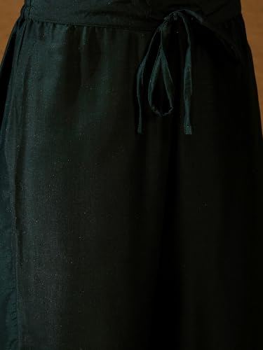 Image of Vaamsi Women's Viscose Rayon Yoke Design Embroidered Anarkali Kurta Pant With Dupatta Set