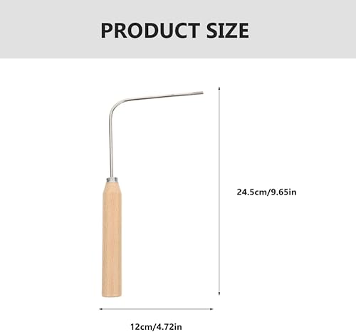 Miniatura 6 de Hemoton Juego de 7 piezas de roseta y timbal de aluminio para gofres, cortador de roseta sueca, moldes para bunuelos, moldes para gofres, rosetas