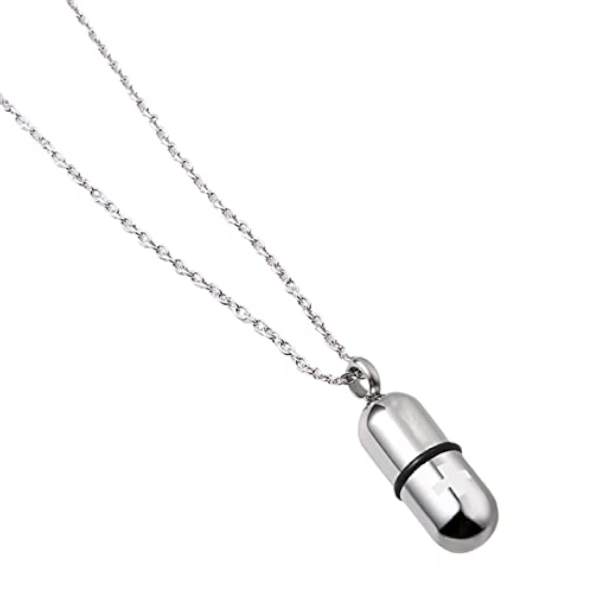 Mini Urn Pendant Necklace, Titanium Steel Keepsake for Pets