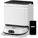 Eureka J15 Ultra Robot Vacuum Cleaner and Mop, 19,000 Pa Suction, Flex-Arm Mop Design, Hot Water Mop Washing & Hot Air Drying, Active Hair Cutting Design, AI Obstacle Avoidance