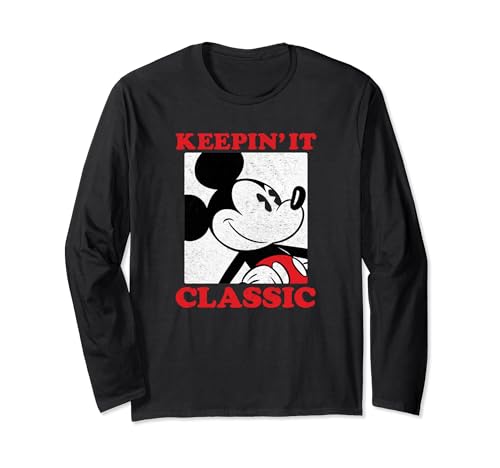 T-shirt Disney Long Sleeve keepin it Classy avec imprimé graphique haute définition