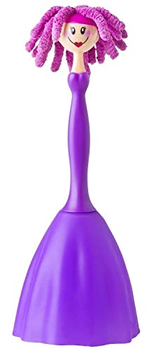 VIGAR Dolls Plumero Microfibra para Limpieza de Ordenador, Morado, 6 X 6 X 23 cm