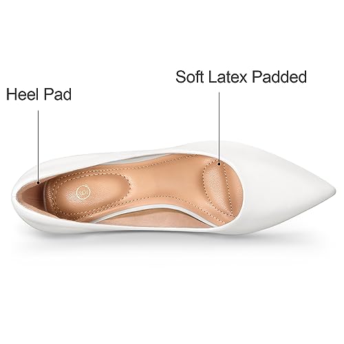 mysoft Kitten Heels for Women Low Heel Pumps 2 Inch Closed Toe Wedding Dress Shoes - Image 4
