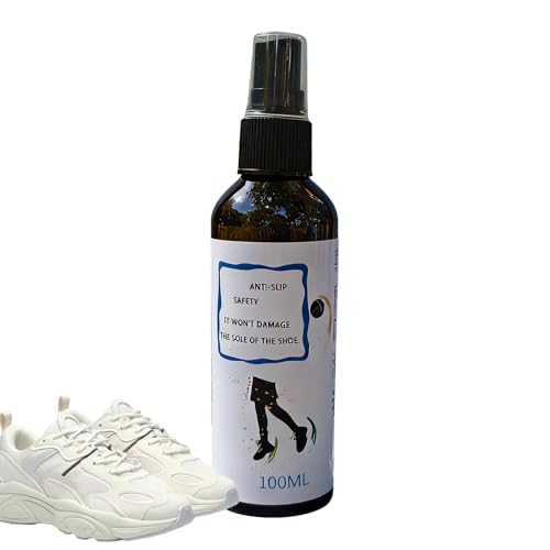 Spray de agarre para zapatos – Protector de tracción de antideslizante – 100 ml Elongate Sneaker Life Spray, para bádminton, fútbol, entrenamiento, cancha, gimnasio, escuela, hospital, interior