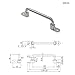 Stainless Steel Embedded Foldable Handle Industrial Electrical Machinery Automation Equipment Cabinet Handle 1Pcs(Hole Spacing 138mm)