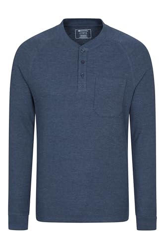 T-Shirt Henley Gaufré Homme Selby Mountain Warehouse contre le froid automnal
