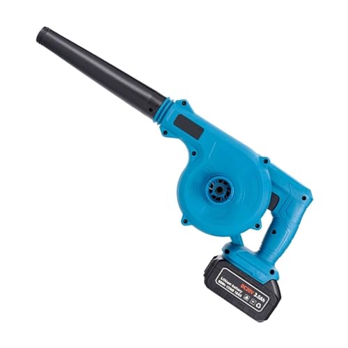 Souffleur d'air Électrique sans Fil 2 en 1, 500W, Soufflage Et Aspiration, Collecteur De Poussière Feuilles Portatif, Balayeuse Nettoyage for Batterie 18V Très Puissant, Un Seul Outil