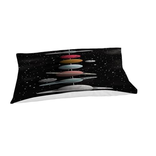 Housses de couettes space theme single 135x200 parure lit microfibre