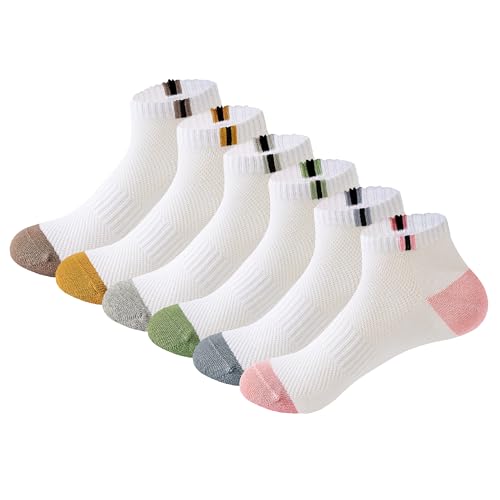 Image of MAGIARTE Womens Cotton Ankle Socks Low Cut Athletic Casual Mutil Color No Show Running Socks for Women