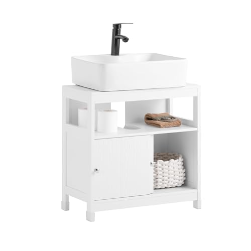 SoBuy Waschbeckenunterschrank Badunterschrank für Waschbecken Unterschrank Waschbecken für kleine Bäder Weiß 60x60x30cm BZR185-W SoBuy Waschbeckenunterschrank Badunterschrank für Waschbecken Unterschrank Waschbecken für kleine Bäder Weiß 60x60x30cm BZR185-W